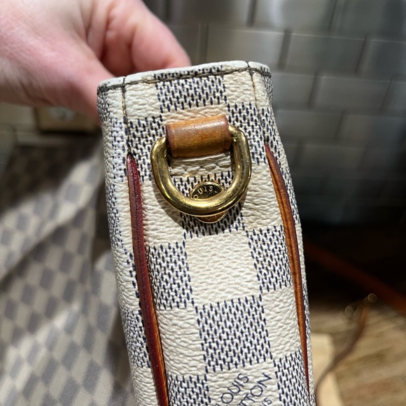 Louis Vuitton Soffi Damier Azur 2013 Tote Shoulder Bag Crossbody - Picture 7 of 16